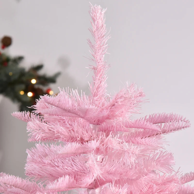 4FT Artificial Pink Christmas Tree with Automatic Open