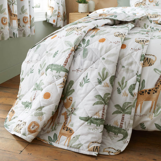 Jungle Safari Quilted Throw
