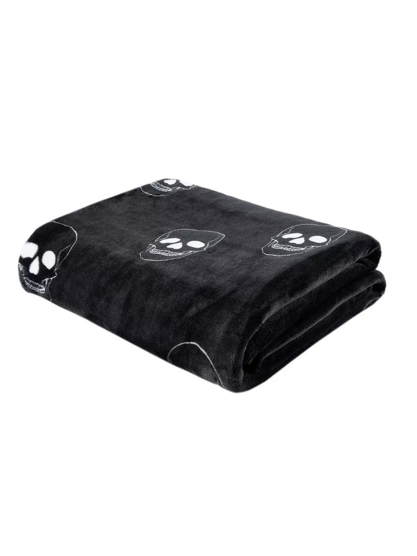 Skulls Fleece Throw