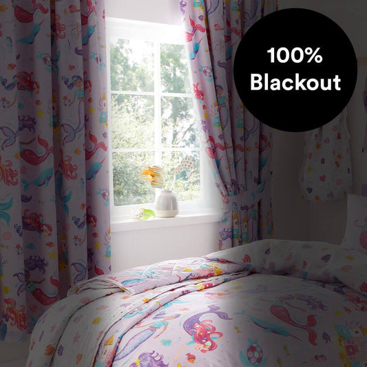 Magical Mermaids Thermal Blackout Curtains