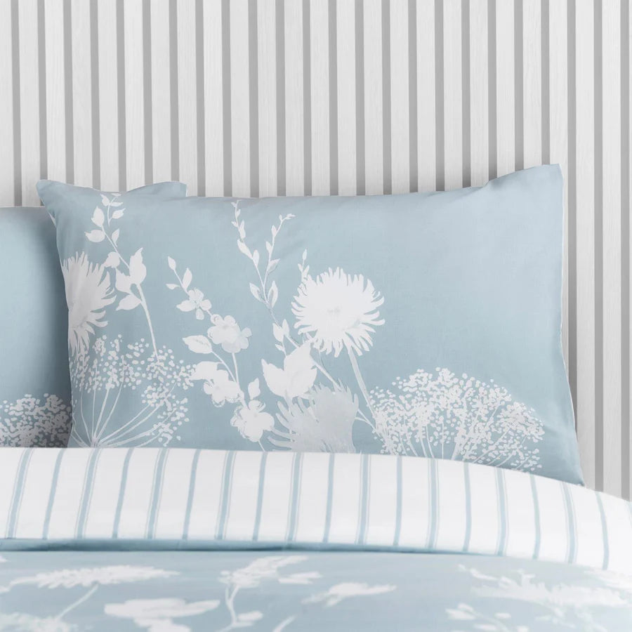 Meadowsweet Floral Seaspray Duvet Cover Set by Catherine Lansfield