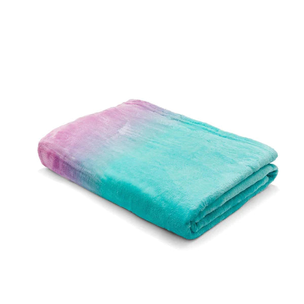 Mermaid Ombre Fleece Throw