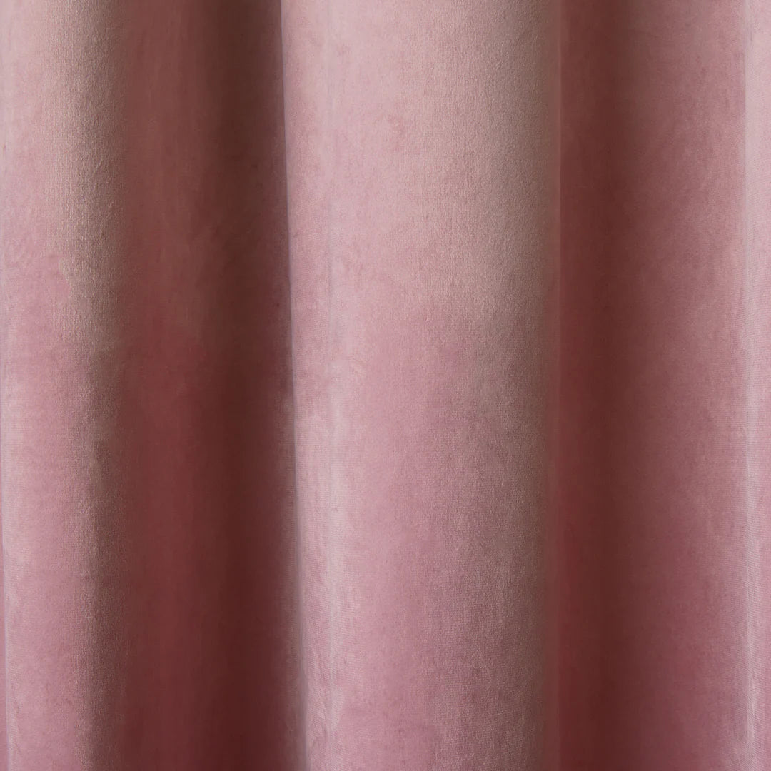 Montrose - Blackout Velvet Eyelet Curtains in Blush - by Laurence Llewelyn-Bowen