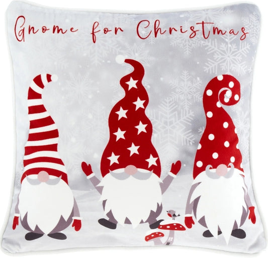 Cushion Festive Gonks by Fusion in Red