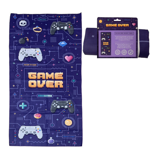 Game Over Microfibre Beach Towel
