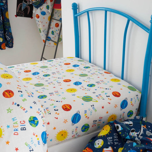 Space Explorer Fitted Sheet