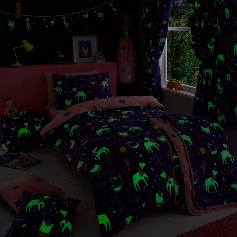 Space Unicorn Duvet Cover Set