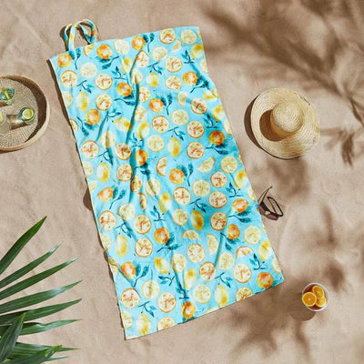 Summer Fruits Beach Towel in a Bag by Catherine Lansfield