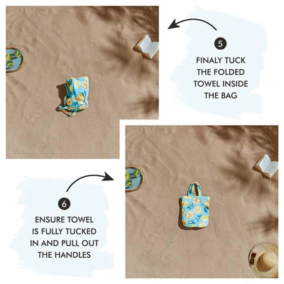 Summer Fruits Beach Towel in a Bag by Catherine Lansfield