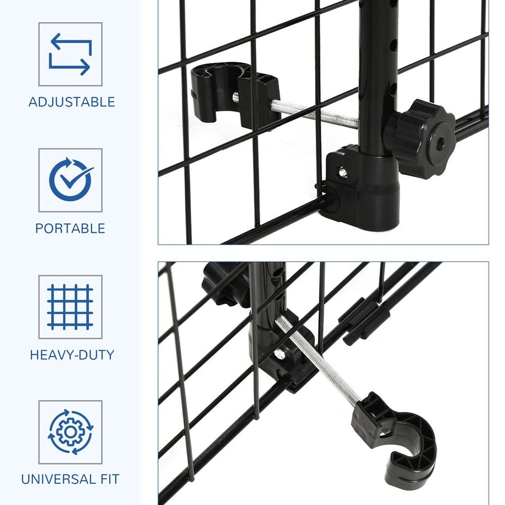 Heavy Duty Pet Dog Car Barrier, Adjustable, Ventilated Mesh Wire Guard