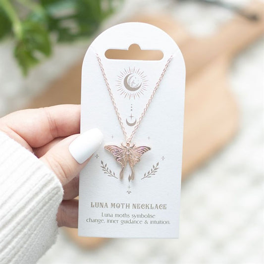 Luna Moth Pendant Necklace