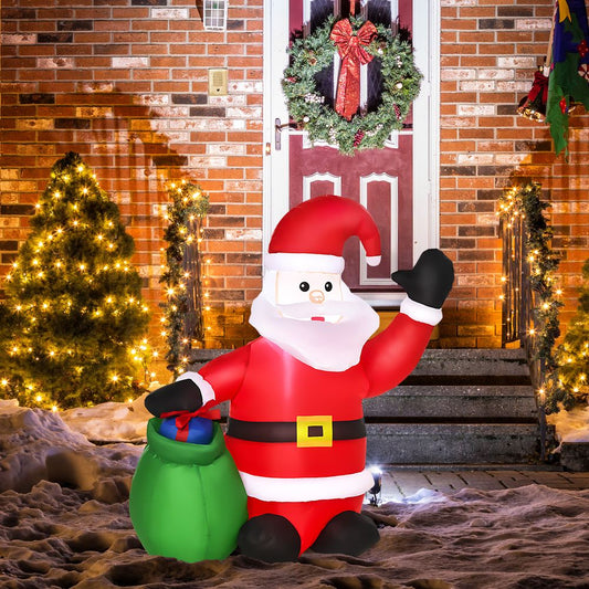 4FT Inflatable Blow up Christmas Santa Claus