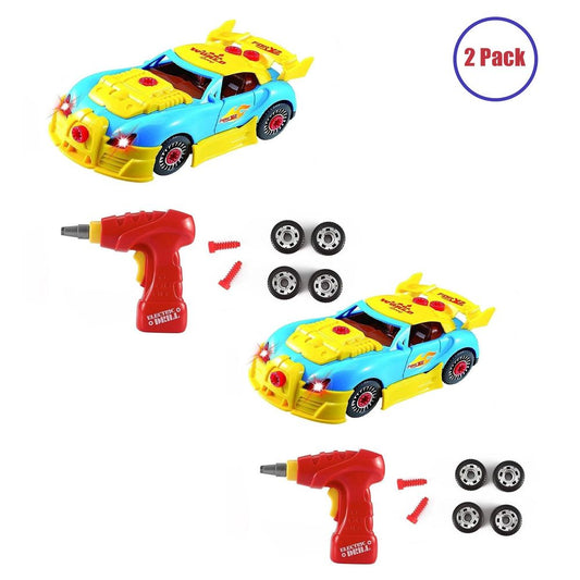 30PC Take-A-Part Racing Car STEM Toy Kit - Set of 2