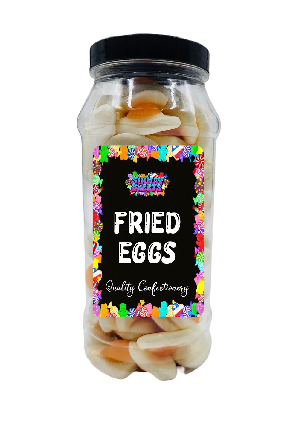 Fried Eggs Foam Gummy Jelly Sweets Retro Sweets Gift Jar