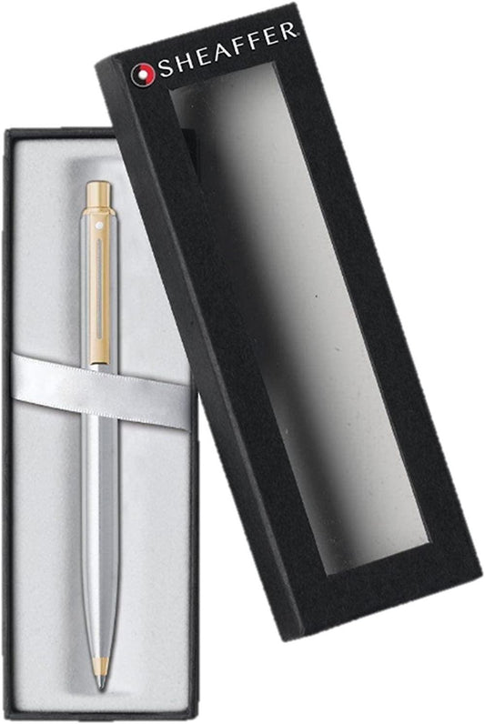 Sheaffer Sentinel Ball Pen Brushed chrome in luxury gift box