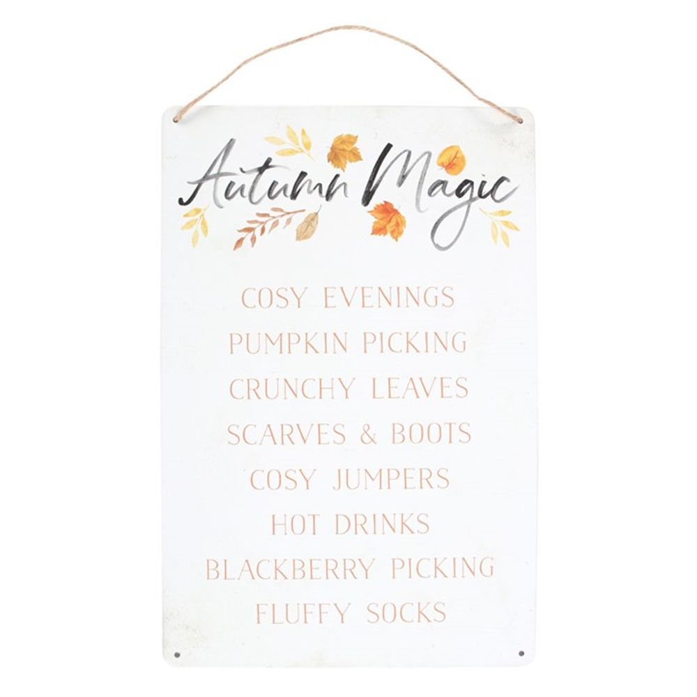 Autumn Magic Metal Hanging Sign