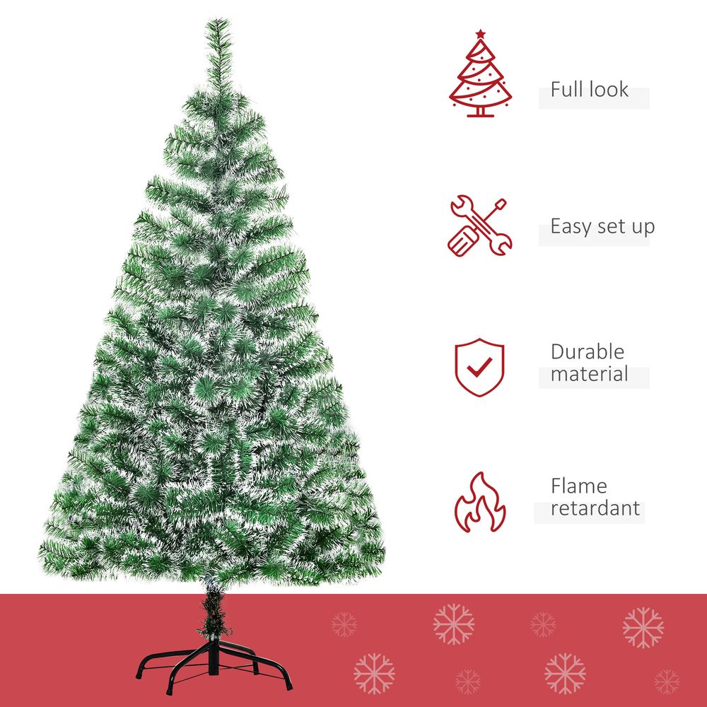 5ft Indoor Christmas Tree with Metal Stand,  416 Tips