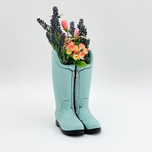 29cm Blue Boot Planter