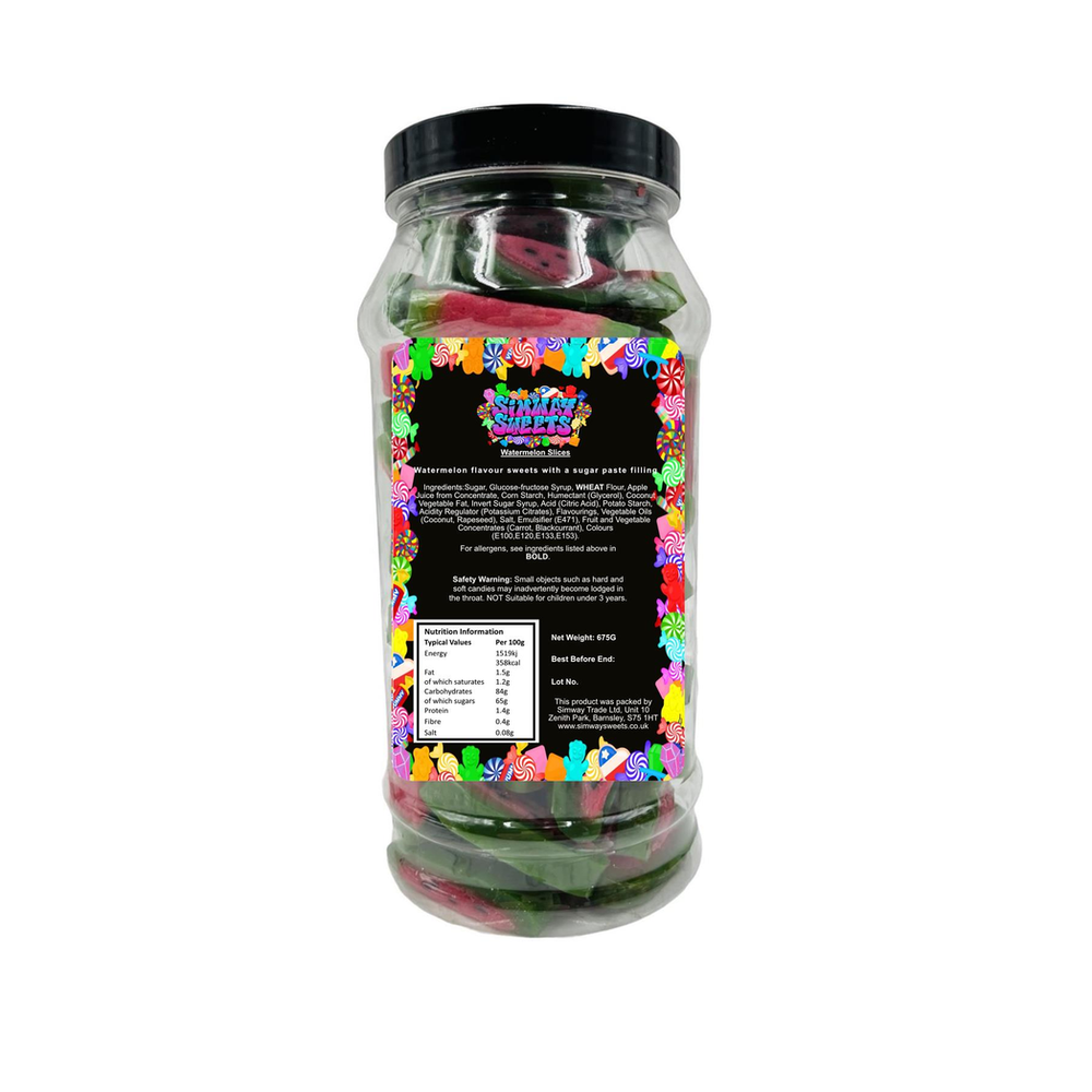 Watermelon Slices Retro Sweets Gift Jar