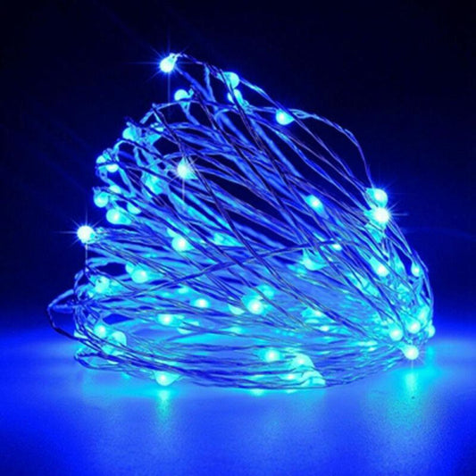 PMS 20 BLUE LED String Fairy Lights Battery Home Twinkle Decor for Party Christmas Garden