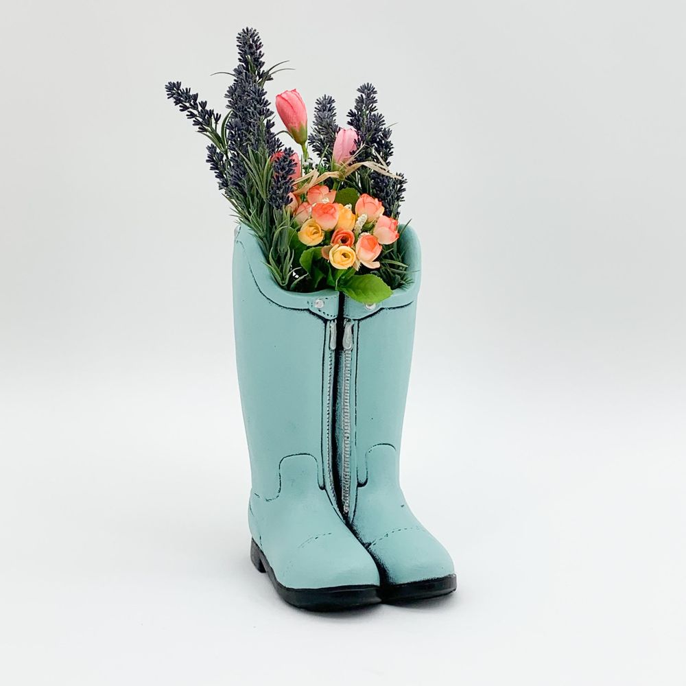 29cm Blue Boot Planter