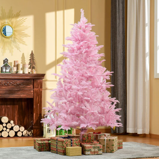 6FT Artificial Pink Christmas Tree with Automatic Open