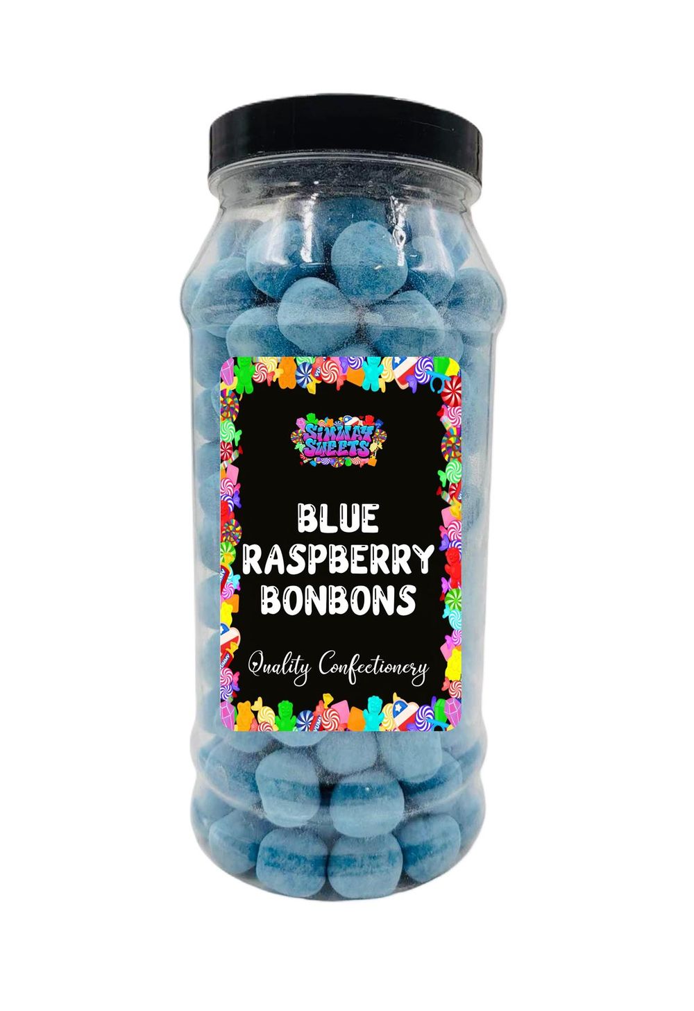 Blue Raspberry Flavour BonBons Retro Sweets Bon Bons Gift Jar