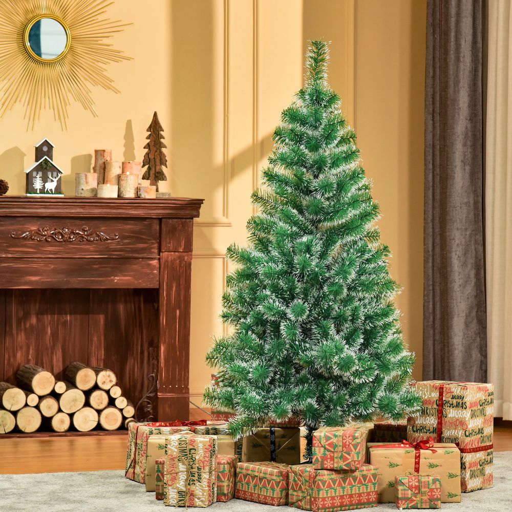 5ft Indoor Christmas Tree with Metal Stand,  416 Tips