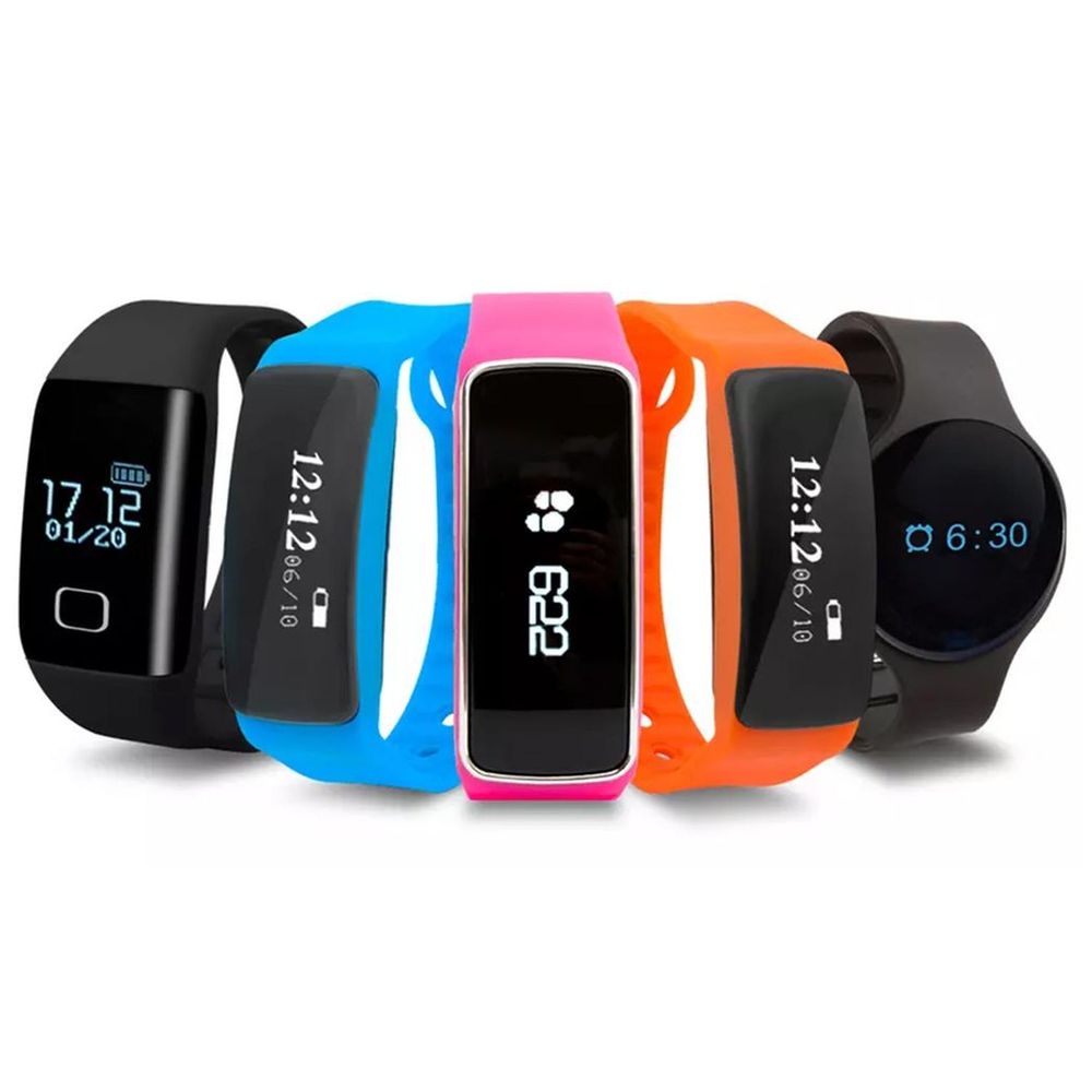 Bas-tek V5s Pro Lightweight Bluetooth Fitness Watch and Activity Tracker Orange