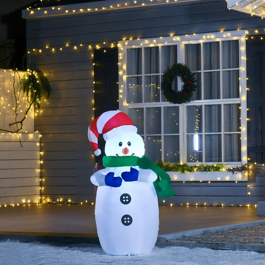 4ft Inflatable Standing Christmas Decoration with LED Lights