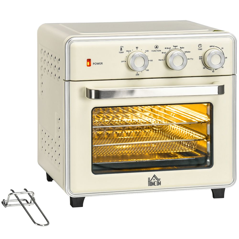 7-in-1 Toaster Oven 4-Slice w/ 60-min Timer Adjustable Thermostat 1400W