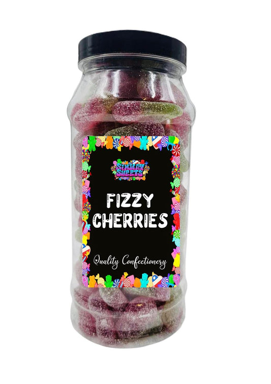 Fizzy Twin Cherries Fizzies Retro Sweets Gift Jar