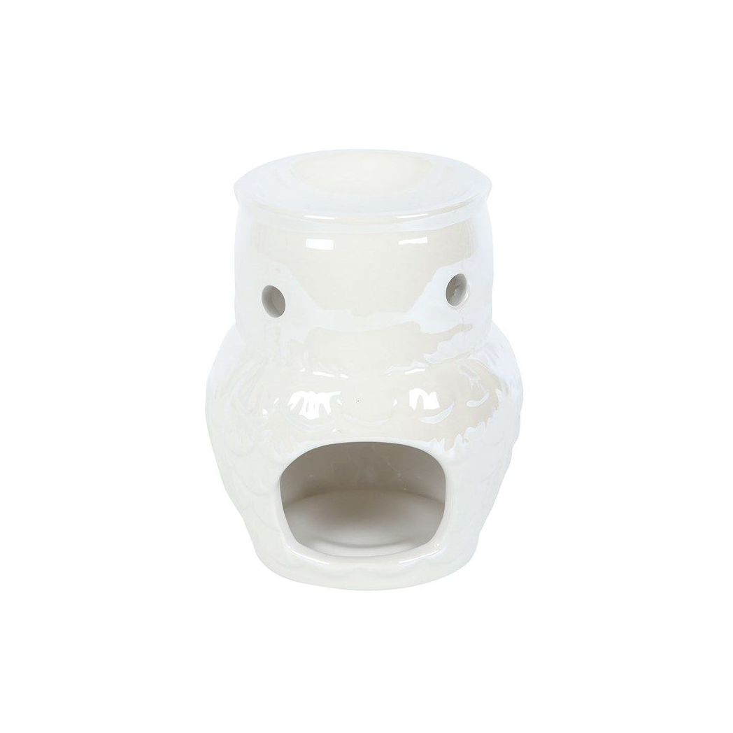 Owl Shaped Iridescent Oil Burner and Wax Warmer