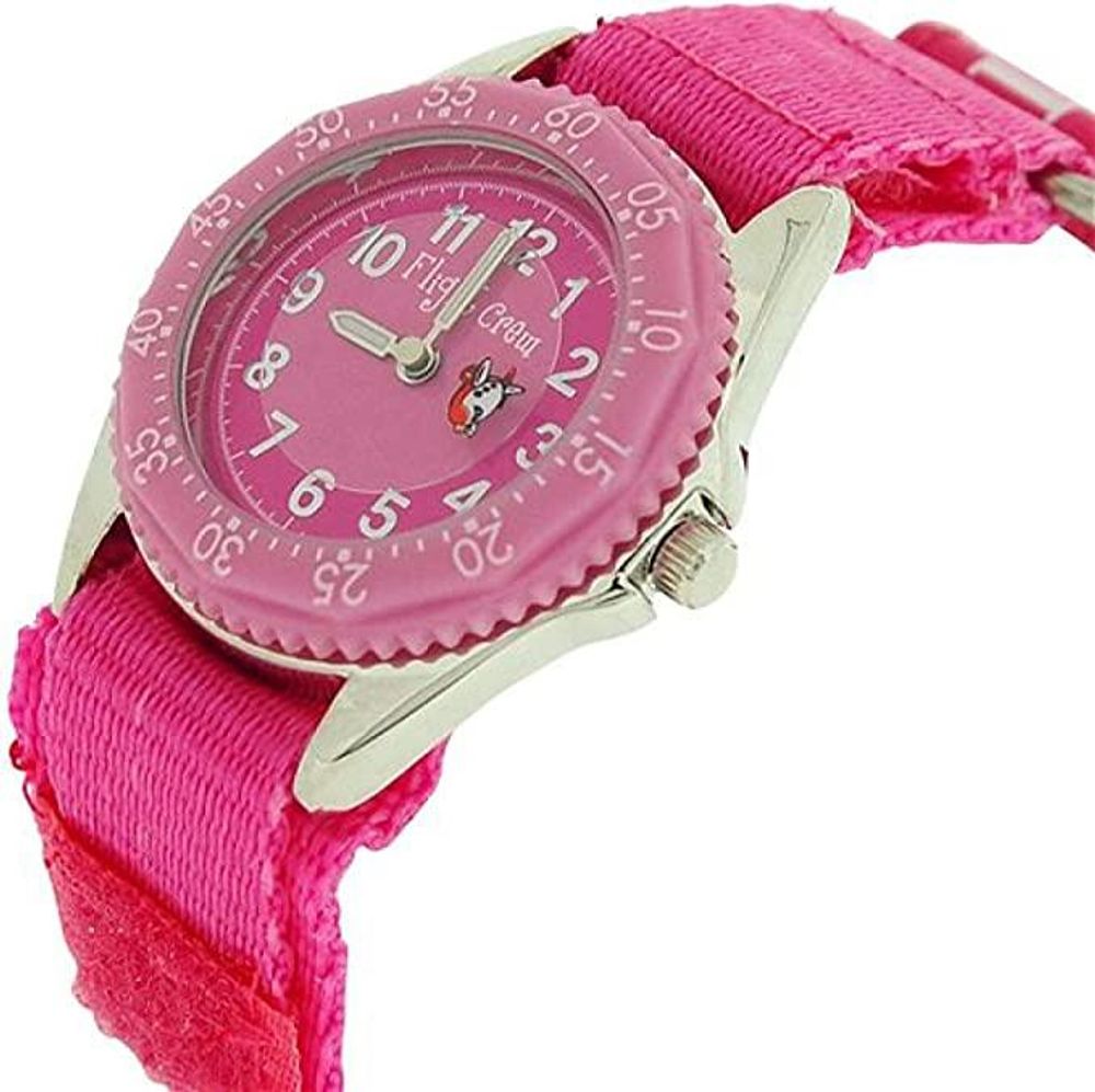 Time Design Girls Pink Pilot Design Watch, Badge, Pen & Note Book Gift Set