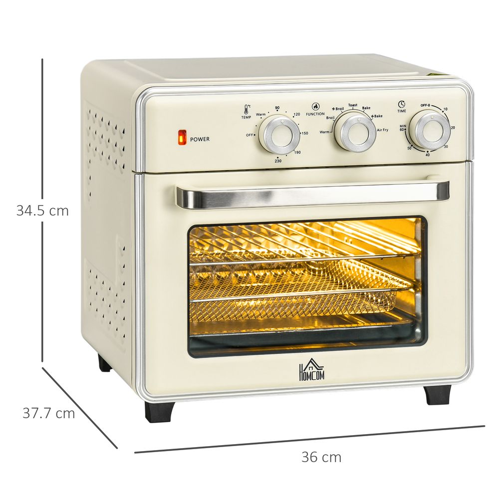 7-in-1 Toaster Oven 4-Slice w/ 60-min Timer Adjustable Thermostat 1400W