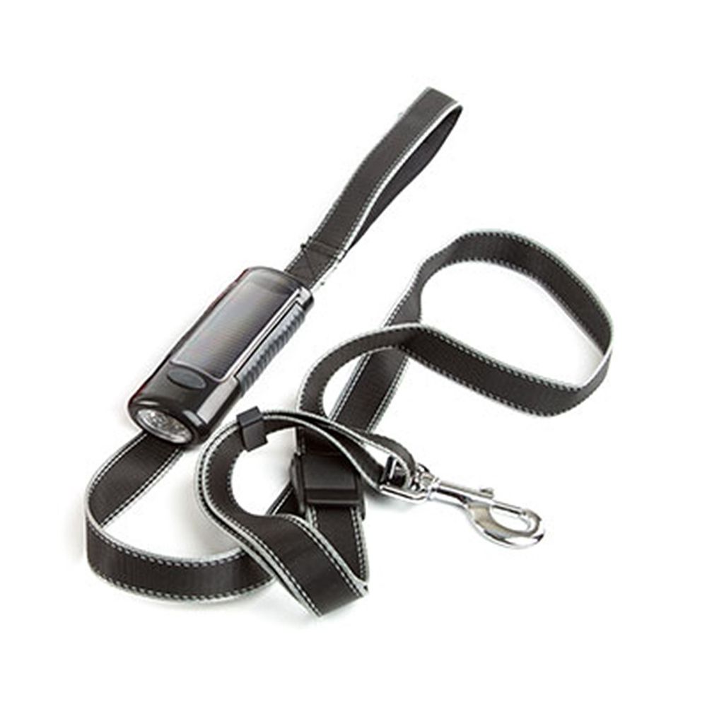 DNO Gor Pets DOG-e-Lite 2.5cm x 180cm Black Lite/Black Leash