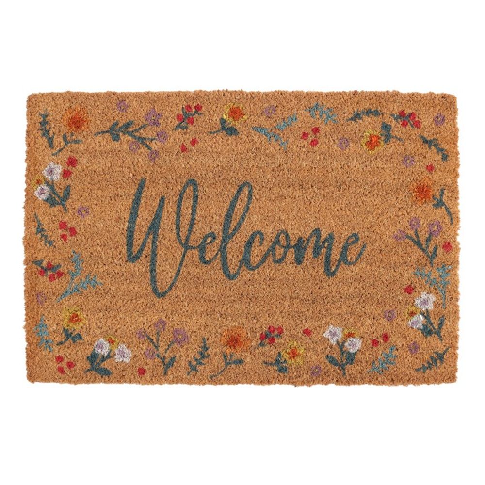 Natural Botanical Welcome Doormat