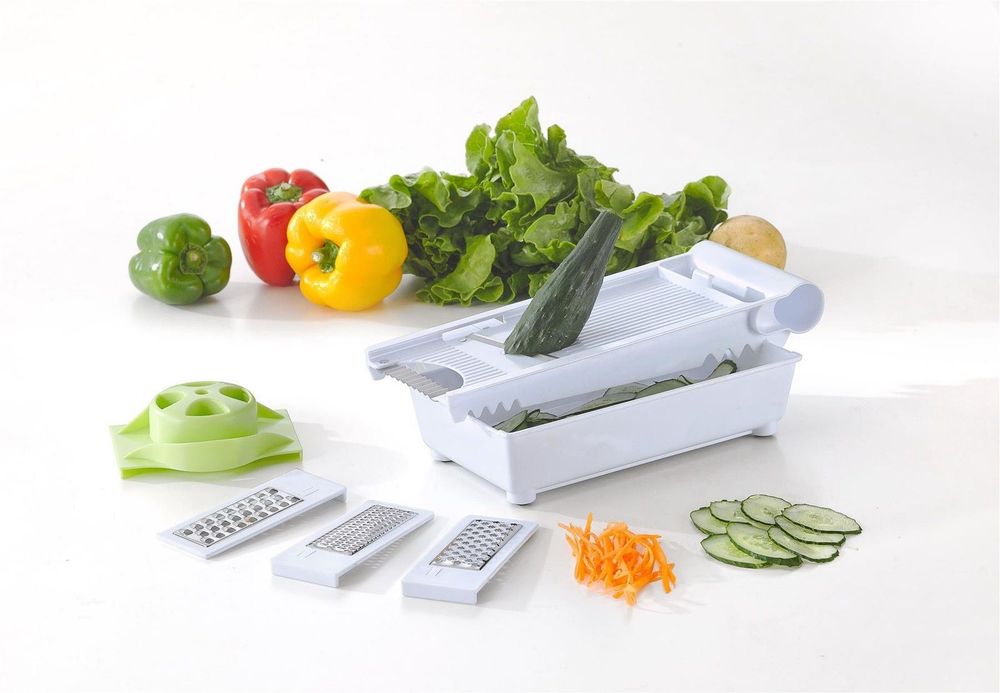 VINSANI GREEN/WHITE 6 IN 1 GRATER