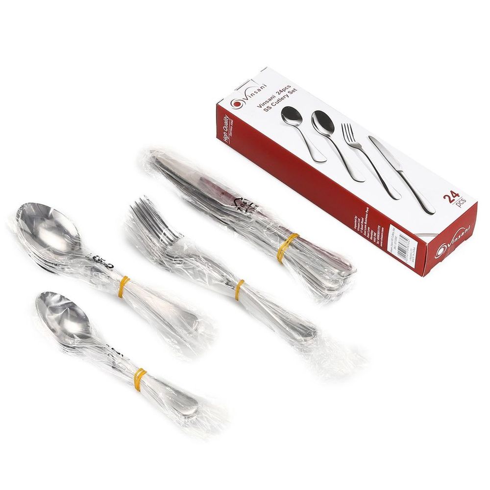 Vinsani 24pcs SS Cutlery Set