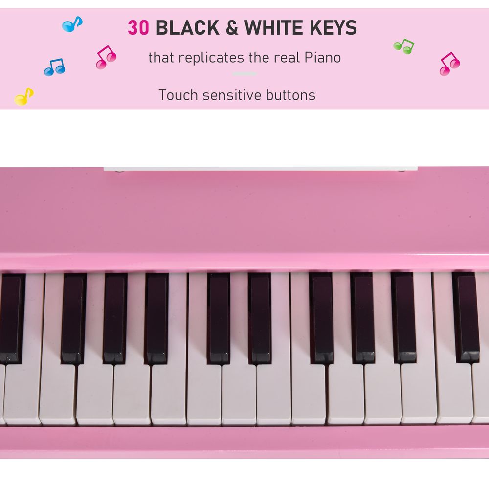 30 Keys Mini Kids Piano with Music Stand and Bench Best Gifts Toy