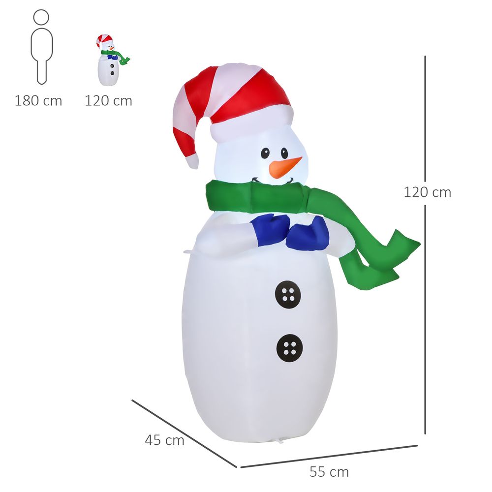 4ft Inflatable Standing Christmas Decoration with LED Lights