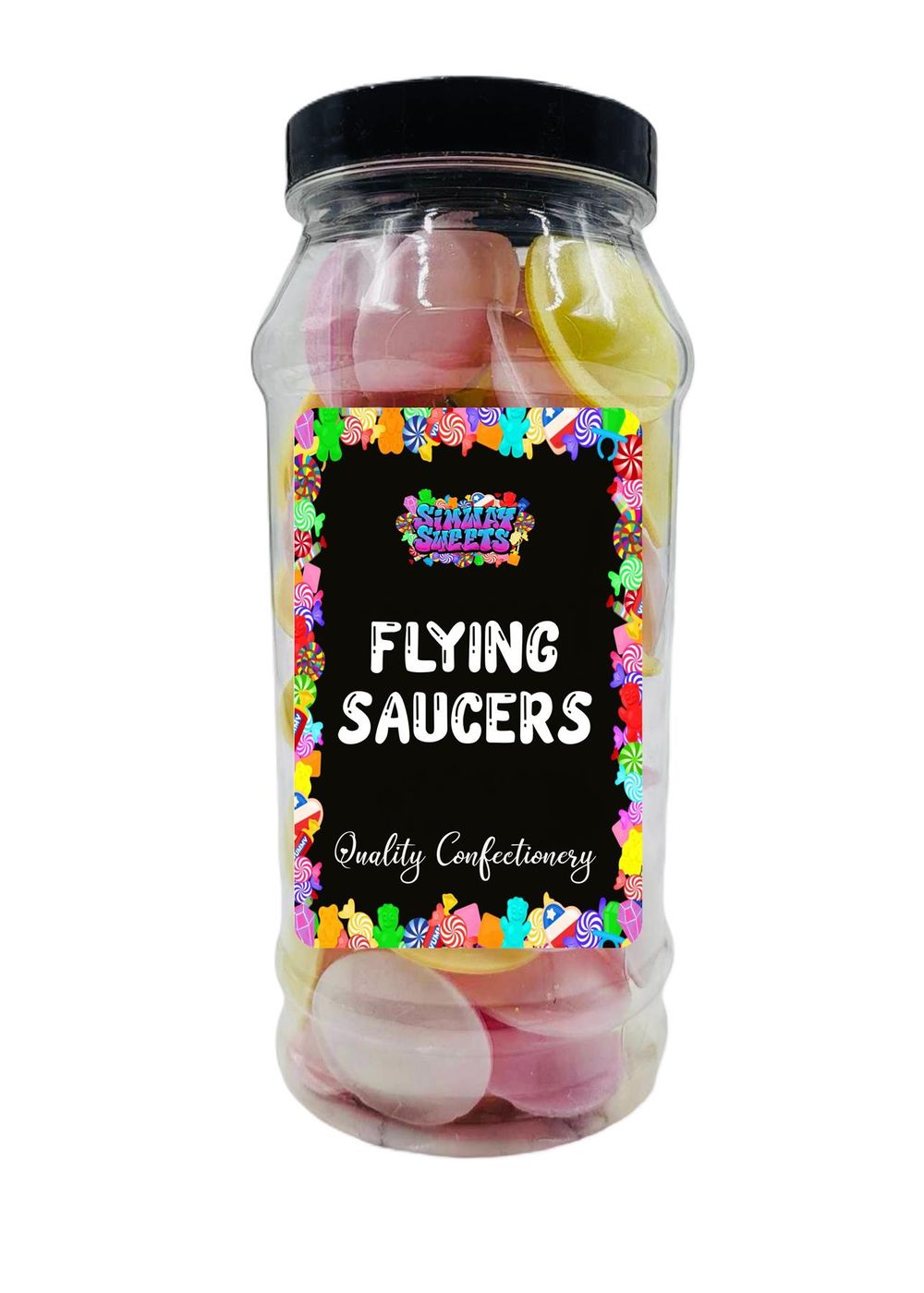 Flying Saucer Sweets Flying Saucers Retro Sweets Gift Jar