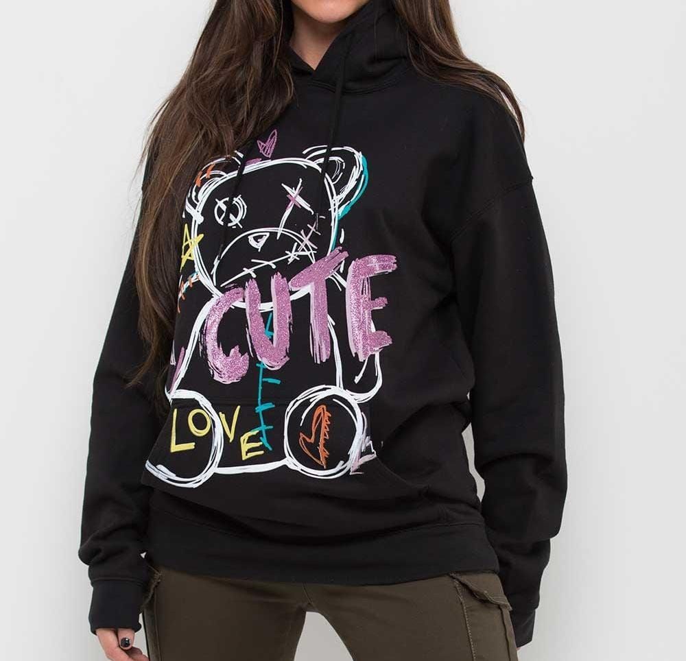 Ladies Oversized Hoodie With Cute Print