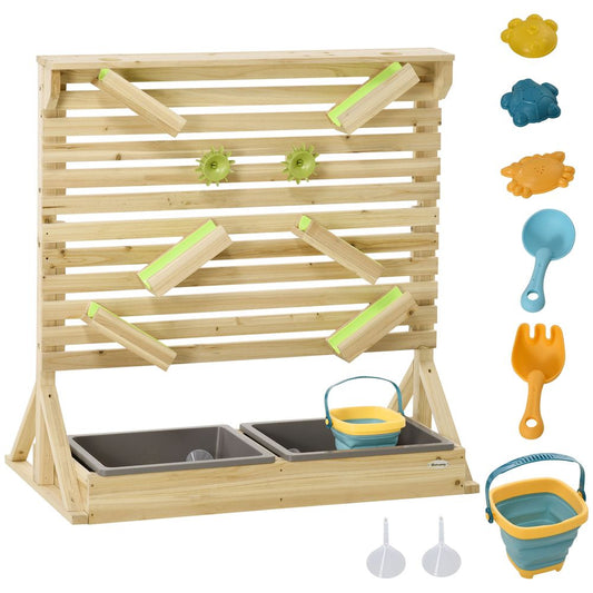 Kids Running Water Playset with Sink Toys, Water Carts, Tracks