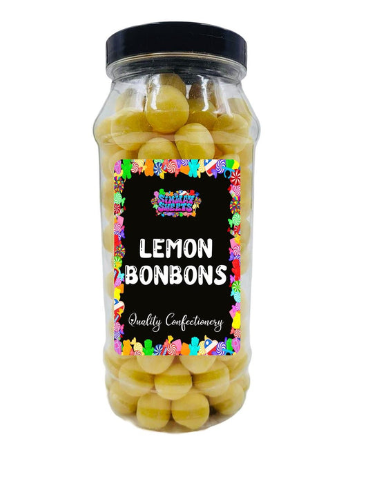 Lemon Flavour BonBons Retro Sweets Bon Bons Gift Jar