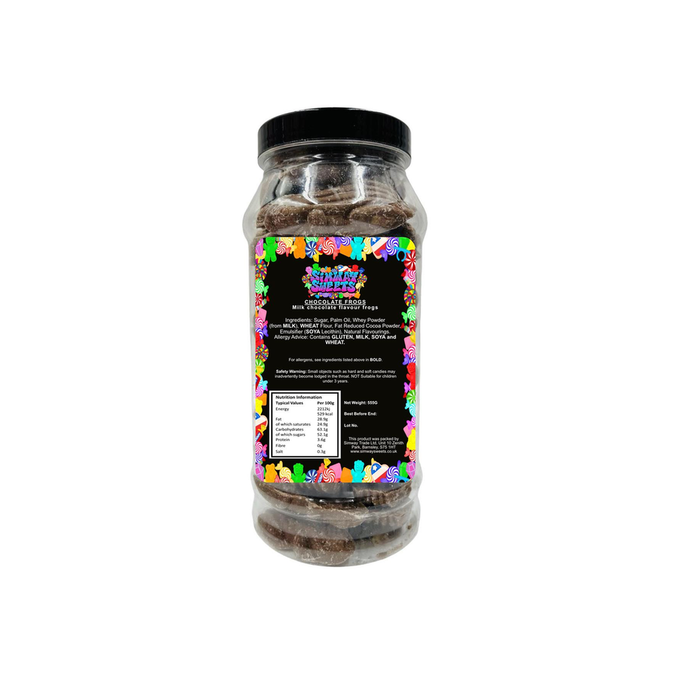 Milk Chocolate Frogs Retro Sweets Gift Jar