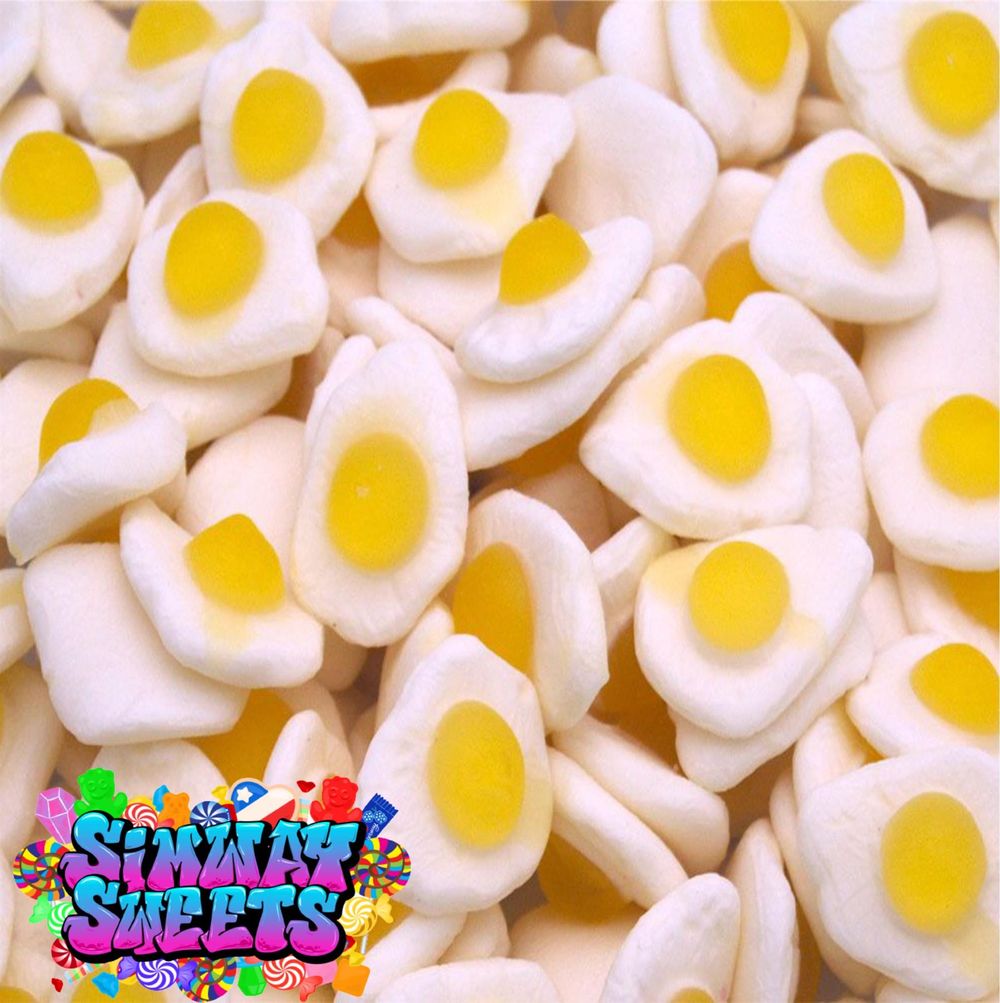 Fried Eggs Foam Gummy Jelly Sweets Retro Sweets Gift Jar