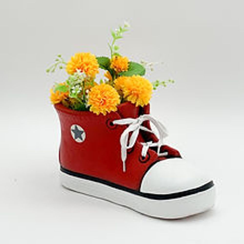 34cm Red Trainer Planter