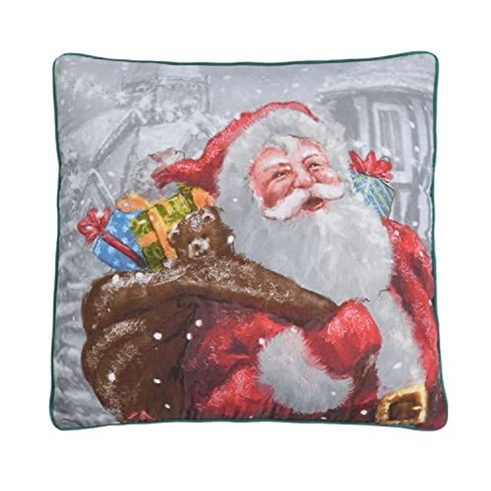 ILLUSTRATED SANTA CUSHION MULTI