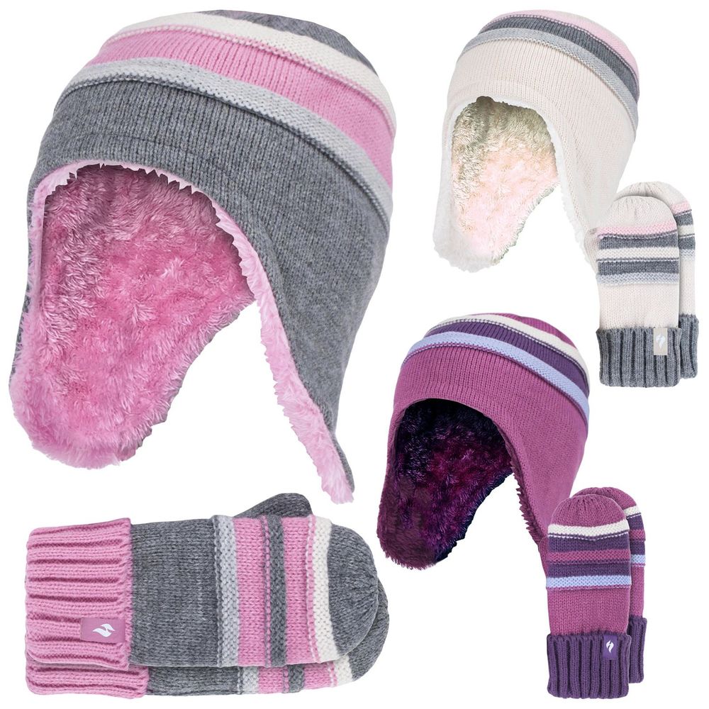 Heat Holders - Snowy Retreat - Girls Hat & Mittens